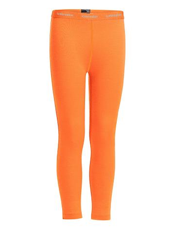 Icebreaker Merino 200 Oasis Thermal Gyerek Leggings Narancssárga | HU 1932TCEV